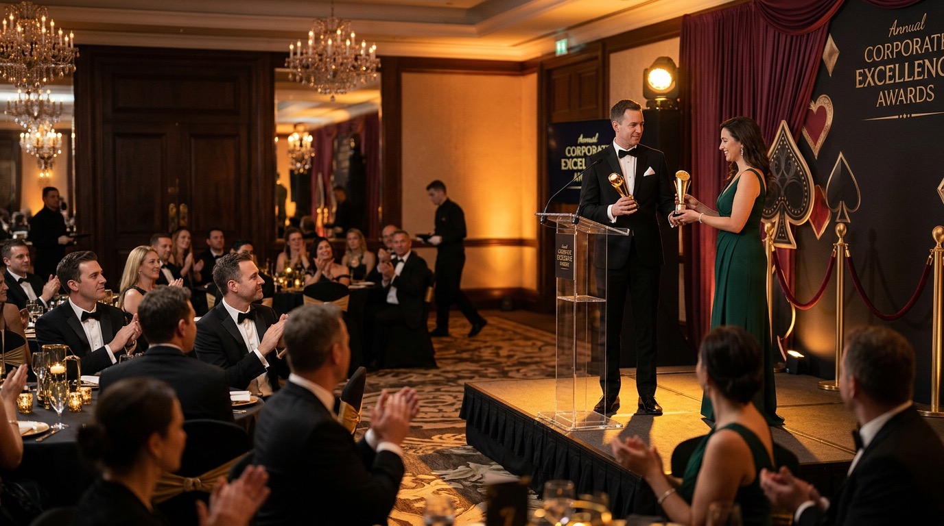 Finał gali kasynowej — wręczenie nagród i aplauz gości